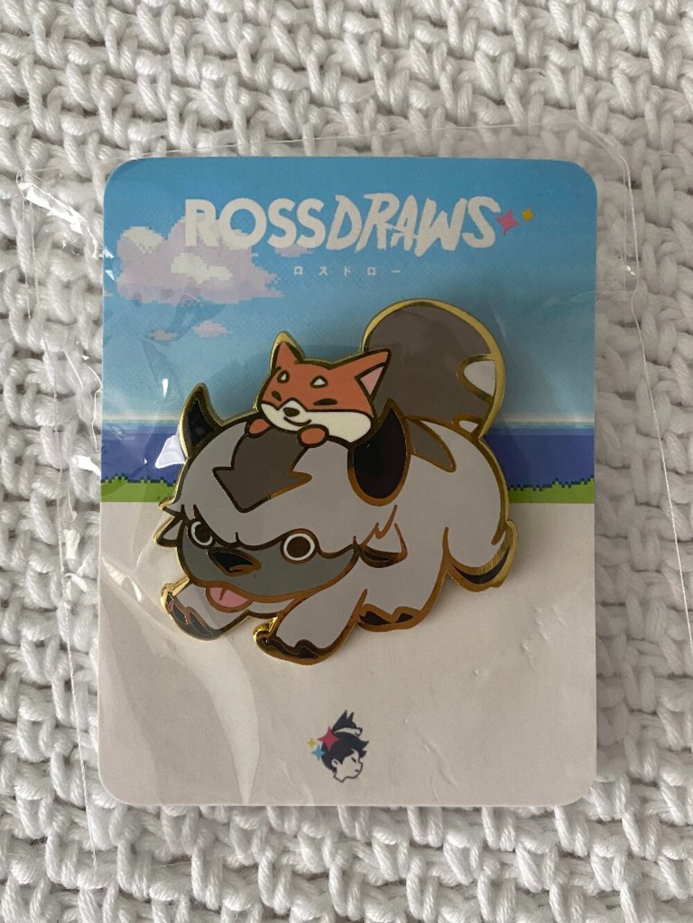 RossDraws (Ross Tran) Appa and Milo Enamel Pin
